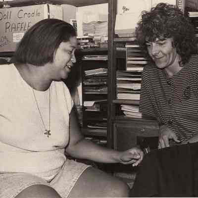 A photo view of M. Pearson & C. Turner.1/10/1991.