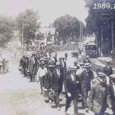 Recruits marching