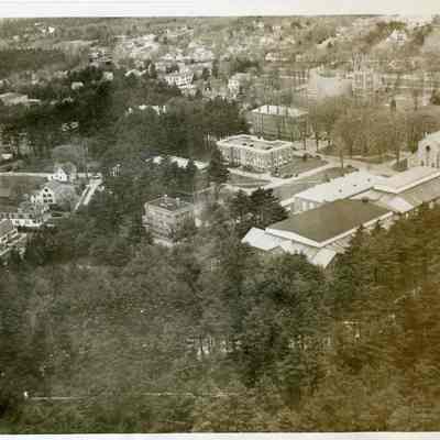 Aerial view of Bowdoin College