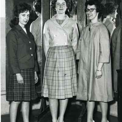 Home Ec girls in hand made Easter Outfits.