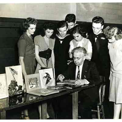 Fours Girls and Three Sailors