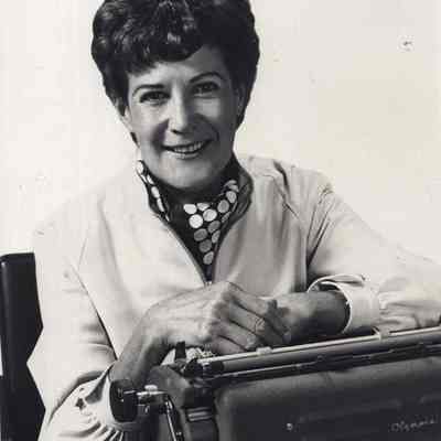 A photo view of Sylvia Porter. 3/4/1975.