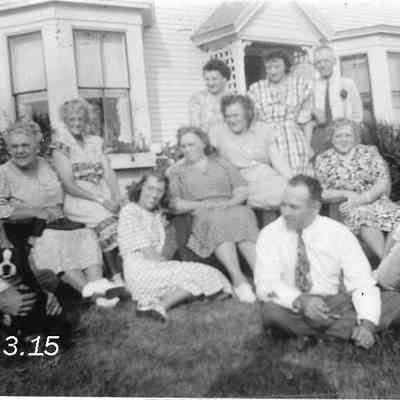 Mrs. S. Sylvester and Friends on a Lawn