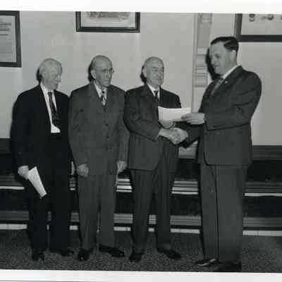 Men Receiving I.O.O.F. Certificates