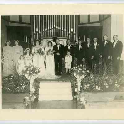Crystal Neoda Nougler and George C. Rollins Wedding Party