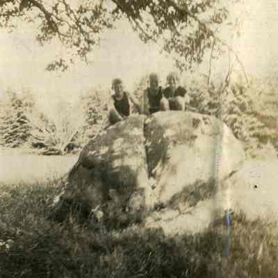 Three Boys on a Rock