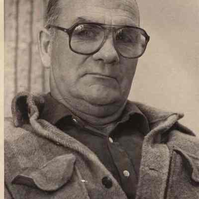 A photo view of Malcolm B. Whidden of Harpswell. 1/27/1987.