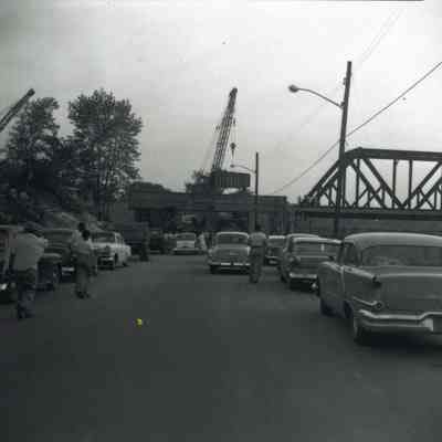 Black Bridge on Mill St. bridge being repaired