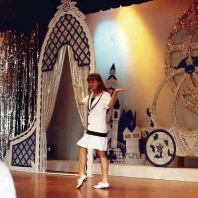 Miss York County practicing her routine