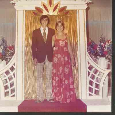 1977 Brunswick Teen Queen Becky Beck escorted by Jim Lewis.