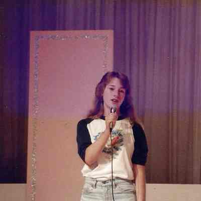 A color photograph of Vicky Brown, Miss Brunswick contestant