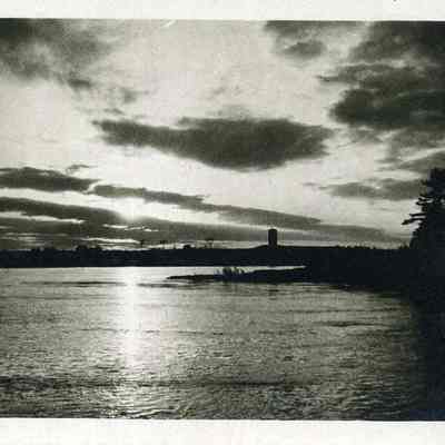 Sunset over the Androscoggin