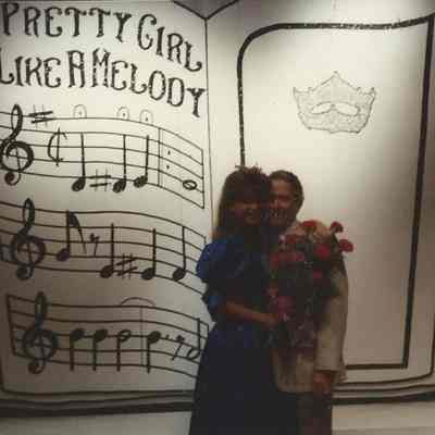 Lisa Kelly receiving a hug