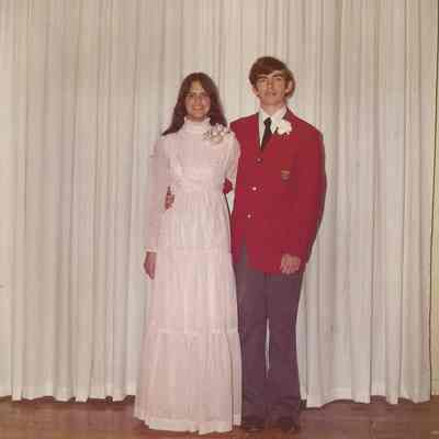 3rd runner-up Maureen Fortin and her escort Mike Llyod at the Teen Queen Ball