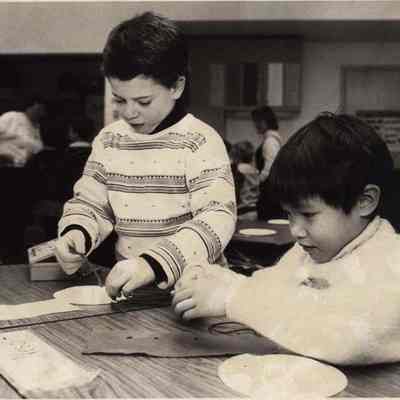 A photo view of Ben Bernier & Eric Nesbitt. 2/7/1992.