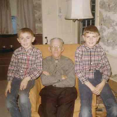 Samuel Holbrook and Two Unidentified Boys
