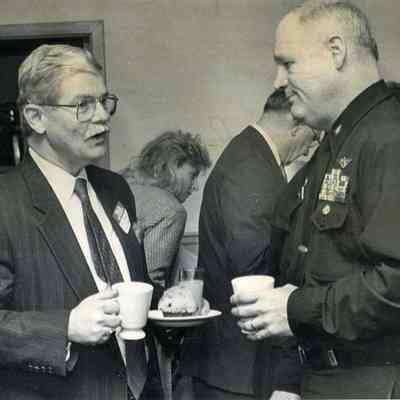 Ray Farrell and Captain Bruce Darcey