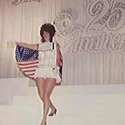 A color photograph of Mona Abbott St. Pierre a 1965 contestant