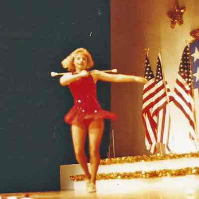 Corrie Pottle doing a show twirl to, "Manic".