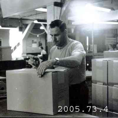A photo of unidentified mill worker.