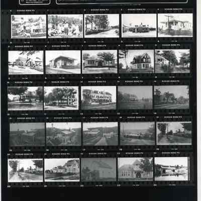 Contact Sheet of Pejepscot Village Photographs