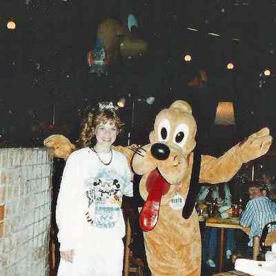 Lisa Kelly with Pluto