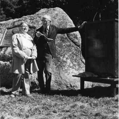 Mrs. Dudley & Mr. Burbank, 50th Anniversary of "Round the World Flyers", Mere Point