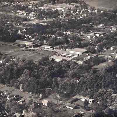Aerial View of Brunswick High School on Spring Street