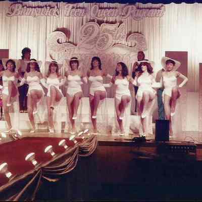 A color photograph of the dress rehearsal girls.
