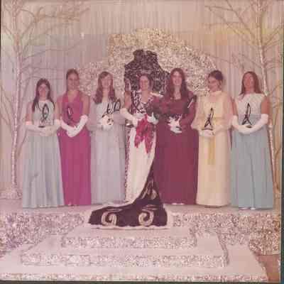 The 1973-74 Brunswick Teen Queen and her court.