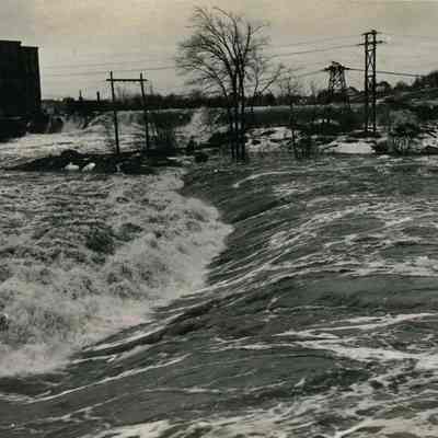 Water over the Dam during the 1936 Flood