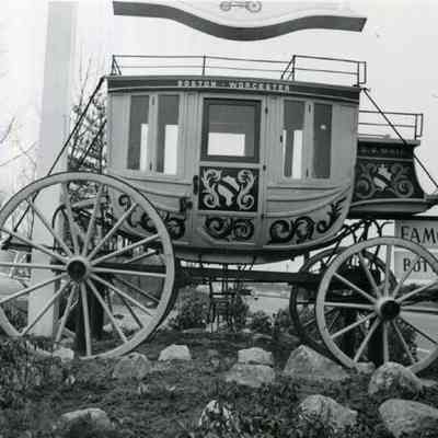 Stage coach rebuilt by the Berniers.