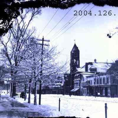Photo of a snowy Maine Street.