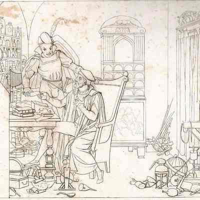 Illustration of Two Men Talking