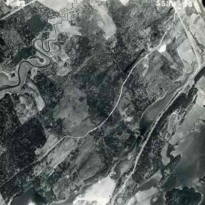 An aerial photo of a portion of Route 24. 5/4/1953.