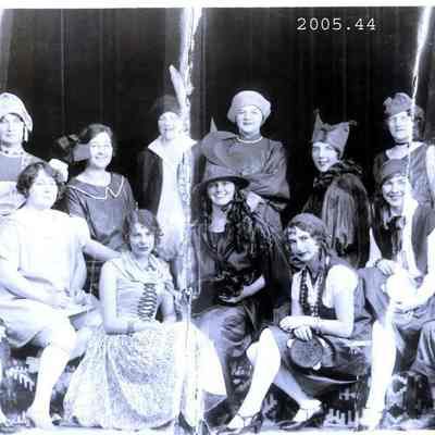 A photo of Brunswick telephone operators in costume.