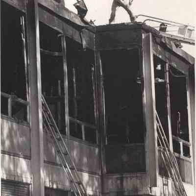Fire at Brunswick Jr. High School