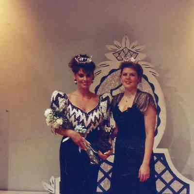Miss Brunswick 1992 Katherine Albano and 1991 Miss Brunswick Stacy Bean.