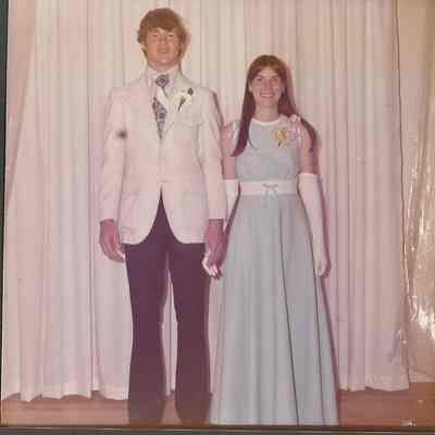 Sue DiEdwardo and escort at the Teen Queen Dance