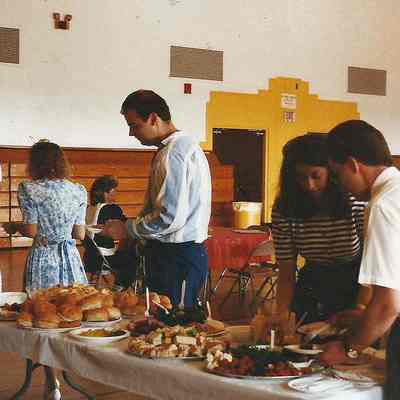 buffet luncheon with Lee Lord, Ann Rowe and Mark Toussaint