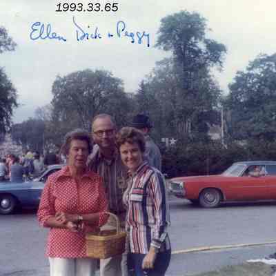 A photo of Ellen, Dick and Peggy. 9/15/1973