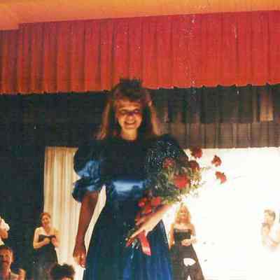 Lisa Kelly at the end of the ramp.