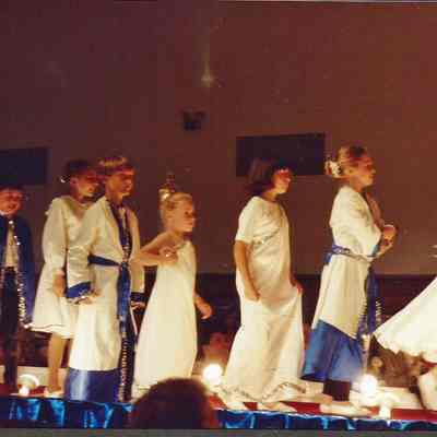 the children representing the countries