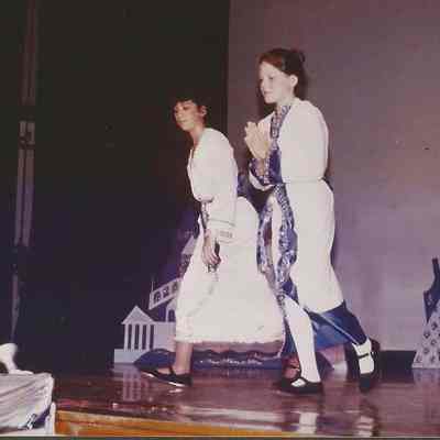 A color photograph of Stacey Bean and Anita Wright from the Orient.