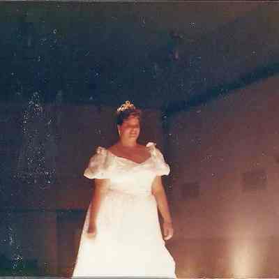 Denise Ricker Brunswick Teen Queen on ramp.