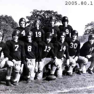Photograph of Brunswick High School football team c 1946