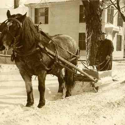 Louis Hasty Plowing Snow