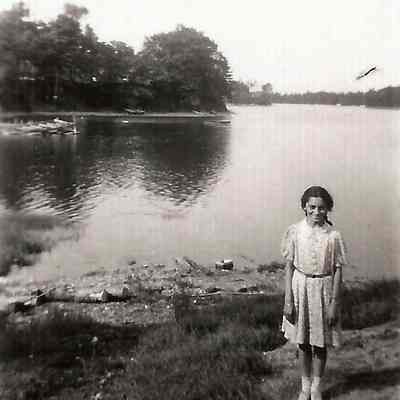 Unknown Girl Standing on the Banks of the Androscoggin River