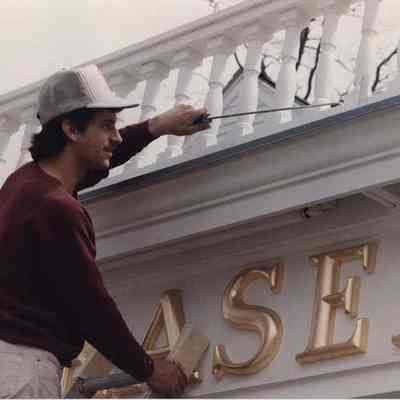 A photo view of a workman. 4/28/1989.