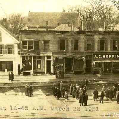 The Aftermath of a Fire on Maine Street
